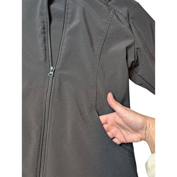 Scrubaid Tapered Fit 4-way Stretch Jacket Black Medium Medical Uniform Scrubs - Picture 3 of 5